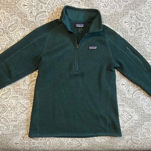 Patagonia Women's Better Sweater 1/4 Zip Pullover Green - M
